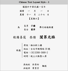 Chinese Wedding Invitation Template