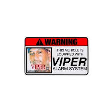 Sourcing guide for viper car alarm: Viper Alarm System Vinyl Sticker Kommandostore