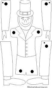 black and white leprechaun template saint patrick le farfadet deco noel maternelle coloriage princesse walt disney gratuit