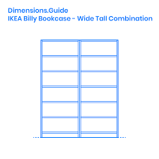 The ikea billy thin tall bookcase has an overall height of 79.5 (202 cm), width of 15.75 (40 cm), and. Ikea Billy Bookcase Wide Tall Combination Dimensions Drawings Dimensions Com