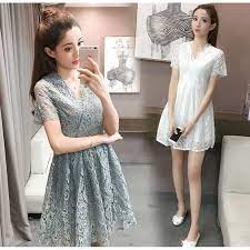 Jun 29, 2021 · 45. Korean Fashion Summer Lace V Neck Casual Daily Prom Dresses White Mini Dress Shopee Malaysia
