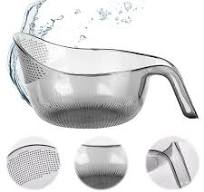 Amazon.com: 2-In-1 Rice Strainer,Large Rice Washer Beans ...