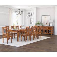 Available in small, medium, large, and narrow dimensions. San Francisco Solid Wood Dining Room Set