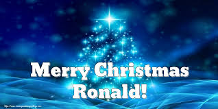 Merry Christmas Ronald!