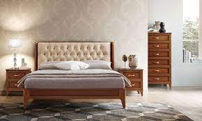 Schlafzimmer weiss nussbaum schlafzimmer bett in nussbaum dekor farbe: Schlafzimmer Set Nussbaum Massiv Holzfurnier Polsterkopfteil Italienische Mobel Ebay
