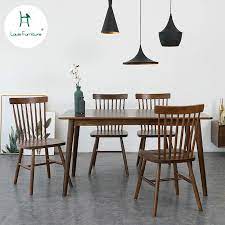 Rectangle wood kitchen table and chairs. Louis Fashion Table Nordic Solid Wood Dining Table Small Household Type Modern Rectangular Dining Table Chair Combination Dining Tables Aliexpress