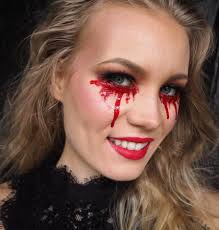 So how do you get makeup out of a carpet? Easy Halloween Makeup Look Blood Tears You Only Need Fake Blood