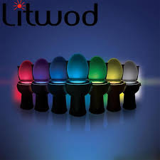 8 Colors Led Toilet Night Light Baby Kids Night Light Lamp Motion Activated Auto Motion Sensor Led Light Bowl Night Night Light Lamp Bowl Light Led Night Light
