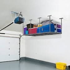 Fleximounts 3x8 Heavy Duty Overhead Garage Adjustable Ceiling Storage Rack 96 Length X 36 Width X 40 Height Ceiling Storage Rack Ceiling Storage Storage Spaces