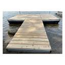 Patriot Docks Premium "T" Floating Dock w/ Cedar Decking | Aqua ...