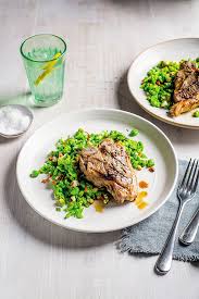 Fast 800 Recipes Lamb Chops With Crushed Minted Peas And Feta You Magazine Fast Food Diet Recipes 800 Calorie Meal Plan