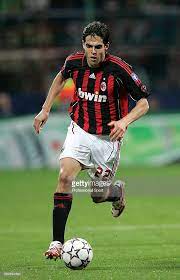 Kaka Of Ac Milan In Action During The Uefa Champions League Semi Final Second Leg Match Between Ac Uefa Champions League Champions League Semi Finals Ac Milan