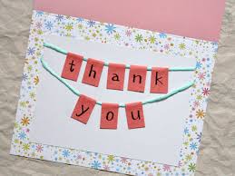 You could always make homemade cards and write a thank you inside as well. How To Make A Thank You Card Easy Handmade Loulou Downtown