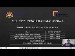 Sejarah pembentukan perlembagaan malaysia 1. Perlembagaan Malaysia 2 Dari Kumpulan 2 Youtube