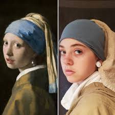 I wanted to make my own version of Vermeer's Girl with a Pearl Earring and  I love her so much. ❤ Instagram.com/kat_daddy_art/  https://www.etsy.com/shop/katdaddyart
