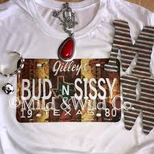 aztec bud sissy license plate exclusive graphic tee