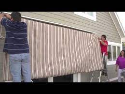 Replacing A Retractable Awning S Fabric Removal Installation Retractable Awning Diy Awning Fabric Awning