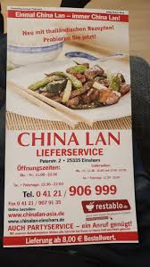 Es ist für jeden was dabei, auch vegetarier werden satt. China Lan Restaurant Elmshorn Restaurant Reviews