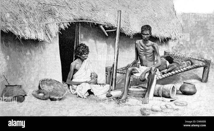 Famine in India (1900 Stock Photo - Alamy