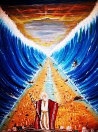 Moses By Roejae Baptiste Sea Artwork Jesus Drawings Bible Pictures