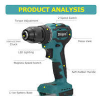 Drillpro Brushless Electric Screwdriver Hammer Drill 13mm 10mm 21+1 Torque  Cordless Electric Drill for Makita 18V Battery - AliExpress
