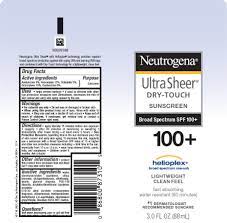 Is there a recall on johnson and johnson sunscreen? Neutrogena Ultra Sheer Dry Touch Sunscreen Broad Spectrum Spf100 Plus Information Side Effects Warnings And Recalls