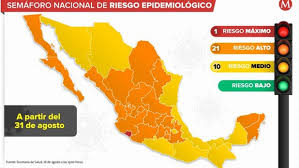 Ricardo cortés alcalá, titular de la dirección general de promoción de la salud, informó este viernes que las entidades en color verde del semáforo que mide el riesgo epidemiológico por. Semaforo Covid En Mexico Situacion Actual 31 Agosto A 13 Septiembre