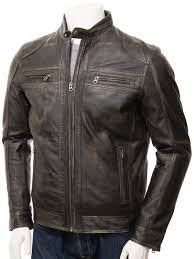 Men S Vintage Leather Biker Jacket Gooseham Biker Jacket For Men Jackets Men Fashion Best Smart Casual Outfits Leather Jacket