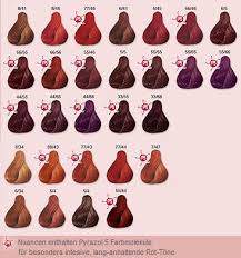 Wella Red Chart P5 Color Shades Contain Pyrazole 5 Molecules Especially For Intesive Long Lastin Hair Color Shades Perfect Hair Color Wella Hair Color Chart