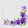 Purple flower wreath transparent png. 1