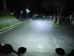 Lampu tembak sorot led kuning bar cree cwl 24 mata 2 susun led motorrp57.500: Lampu Tembak Motor Led Nyala Cahaya Terang Dan Tahan Air