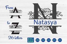 Download Art Collectibles Clip Art Floral Split Letters A Z Svg Floral Split Alphabet Svg Floral Font Svg Split Monogram Svg Floral Alphabet Svg Font For Cricut Monogram Svg