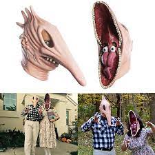 Can the two make up and learn. Adult Beetlejuice Barbara And Adam Monster Mask Couple Halloween Freaky Costume 82686685283 Ebay