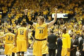 Baker Motioning For The Crowd To Get Loud Showing Off His Lovely Muscles Wsu Shockers Ron Baker Wichita State University