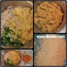 Bahan dan bumbu perkedel kentang: Bento Mania Cara Membuat Perkedel Ala Drama Jepang