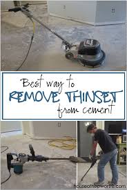 Will the sealant fill in the grooves to give a smooth leveled feel? The Best Way To Remove Thinset From A Cement Foundation House Of Hepworths