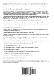 A practical guide to vendor management. Vendor Management Policy