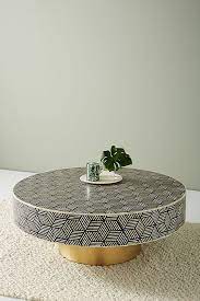 This unique, round wood coffee table would go well with any style, including the modern, farmhouse and boho! Targua Coffee Table Anthropologie Uk