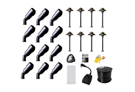 3 light spotlight fountain kit lara60kit. Premium Fx Luminaire Landscape Lighting Kit Diy The Lighting Doctor
