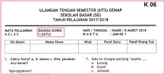 Soal latihan usbn bahasa inggris smamasmk cara sunda. Soal Uts 2 Bahasa Sunda Kelas 1 Terbaru Dan Kunci Jawaban