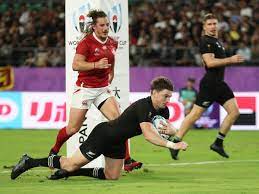 The all blacks have won the trophy sixteen times in the full match: 2019 Rugby World Cup New Zealand 63 0 Canada Rugby World