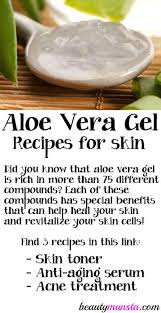 3 Diy Aloe Vera Gel Recipes For Skin Beautymunsta Free Natural Beauty Hacks And More Homemade Organic Skin Care Diy Aloe Vera Gel Aloe Vera Gel