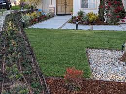 Maybe you would like to learn more about one of these? Mg Hubbard Concrete On Twitter A Complete Makeover Of A Front Yard In Newbury Park The Front Door Walkway Consists Of A Top Cast Concrete Paver Walkway New Lighting Sod And Plants