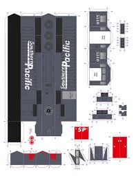 A Train Emd Sd60 Southern Pacificpaper Model Kitpapercraft Etsy Paper Models Paper Train Free Paper Models