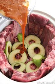 Slow Cooker Apple Bbq Ribs Recipe Slow Cooker Apples Easy Slow Cooker Recipes Rib Recipes