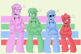 Here Are My Headcanon Heights For The Boys D Tom S Kinda Short But Tord S A Midget And That S The Only Way I Can See It I Was Headcanon Eddsworld Comics Boys