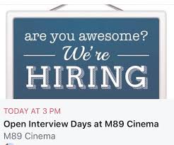 B&b theatres is proud to offer over 50 different locations across 7 states, browse our locations and find your local theatre today. M89 Cinema Hiring Event Today 3 Pm To 6pm All Positions Facebook