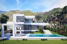 Modern Villa Design Concept In El Mirador Del Paraiso Benahavis Spain In 2020 Modern Villa Design Villa Design Luxury Homes Dream Houses