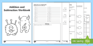 maths addition and subtraction workbook year 3 twinkl