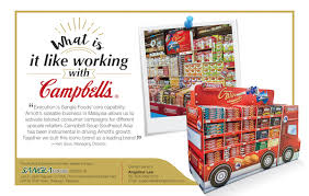 Campbell's soup is an established multinational food company with headquarters in the usa and regional offices in malaysia and australia. May Lim Managing Director Of Campbell Soup Southeast Asia
